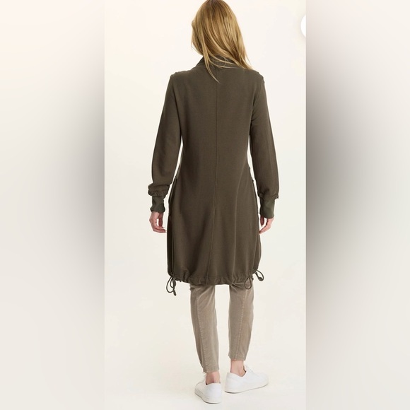 WEARABLES by XCVI Intergallactic Fleece Cinchable Longline Jacket Dress - Small - Picture 3 of 7